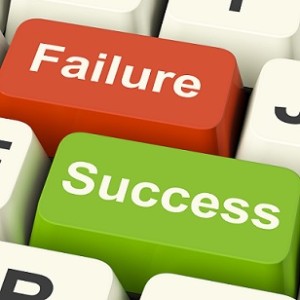 Success And Failure Computer Keys Showing Succeeding Or Failing Online