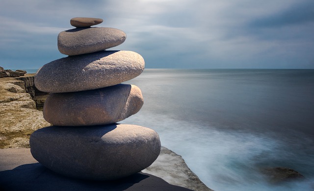 Stones stacked